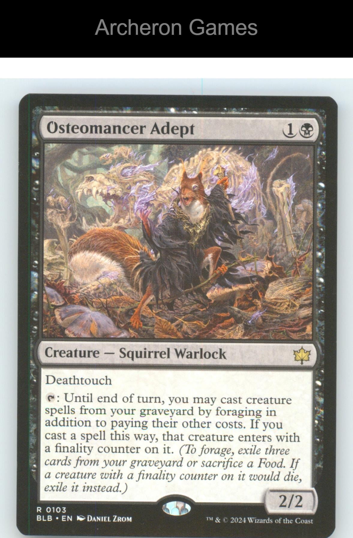 Osteomancer Adept BLB 103 R MTG Card NM/EX+
