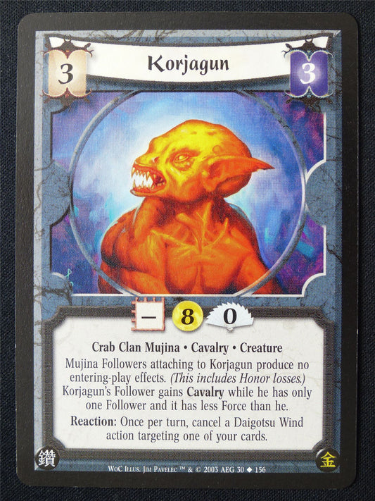 Korjagun - WoC - Legend of the Five Rings L5R Card #102