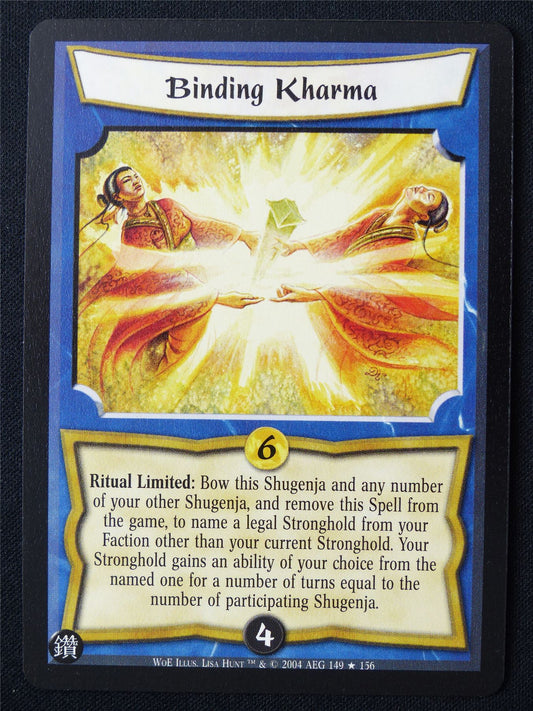 Binding Kharma - WoE - Legend of the Five Rings L5R Card #V4