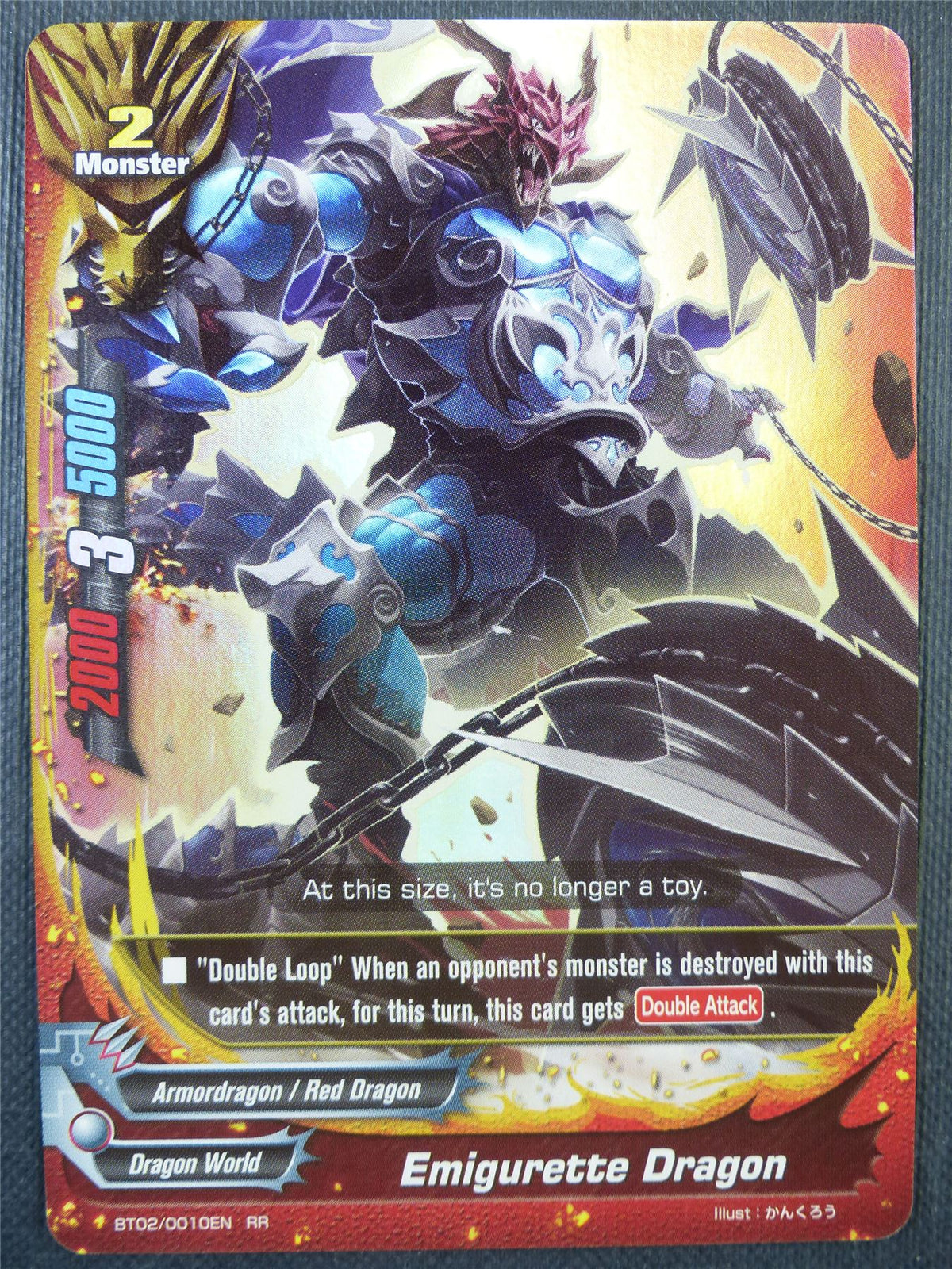 Emigurette Dragon BT02 RR - Buddyfight Card #6Q9