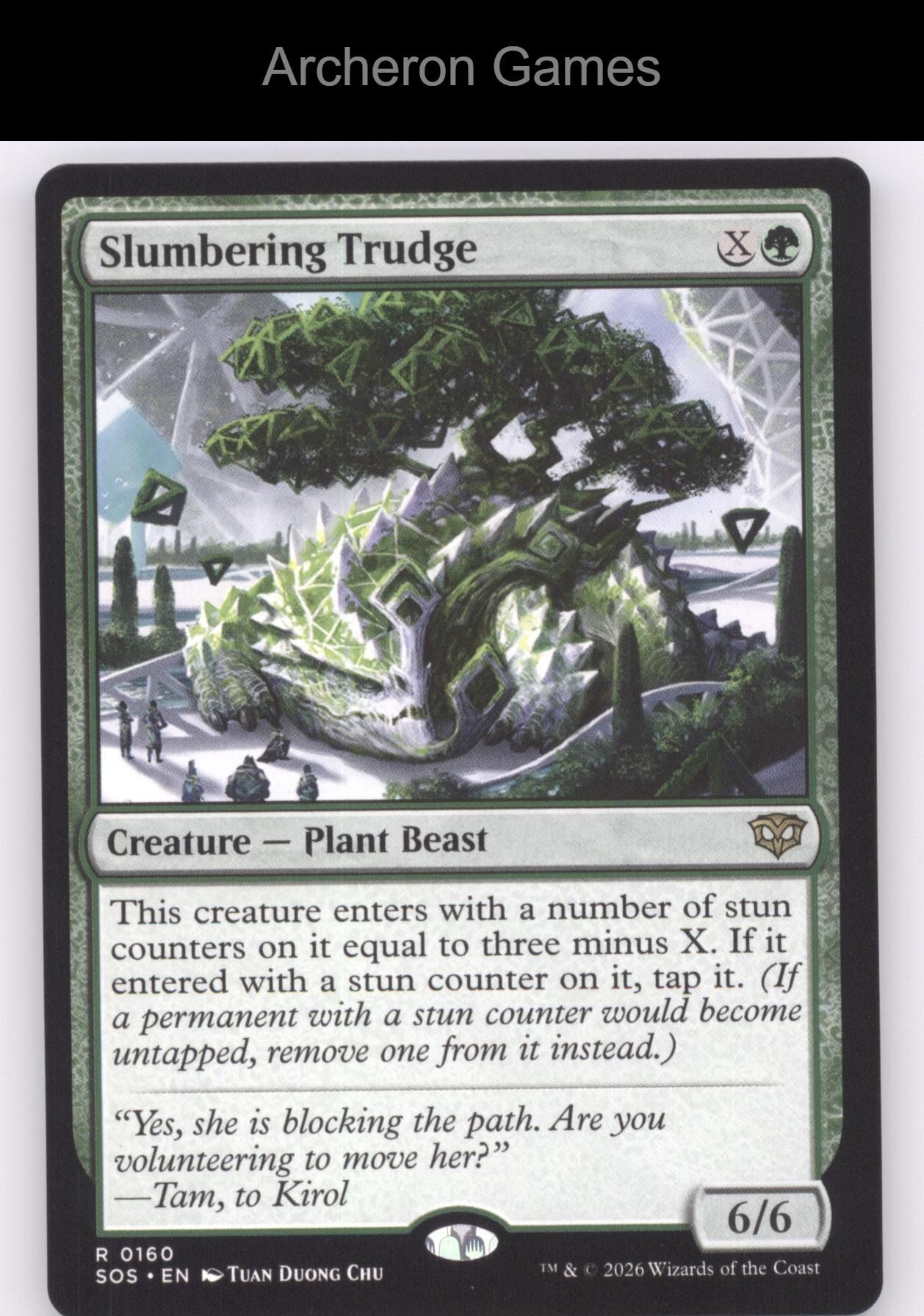 Slumbering Trudge SOS 160 R MTG Card Secrets of Strixhaven