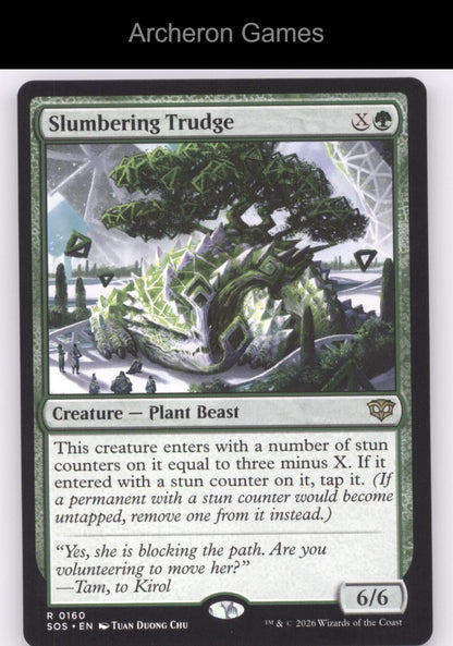 Slumbering Trudge SOS 160 R MTG Card Secrets of Strixhaven