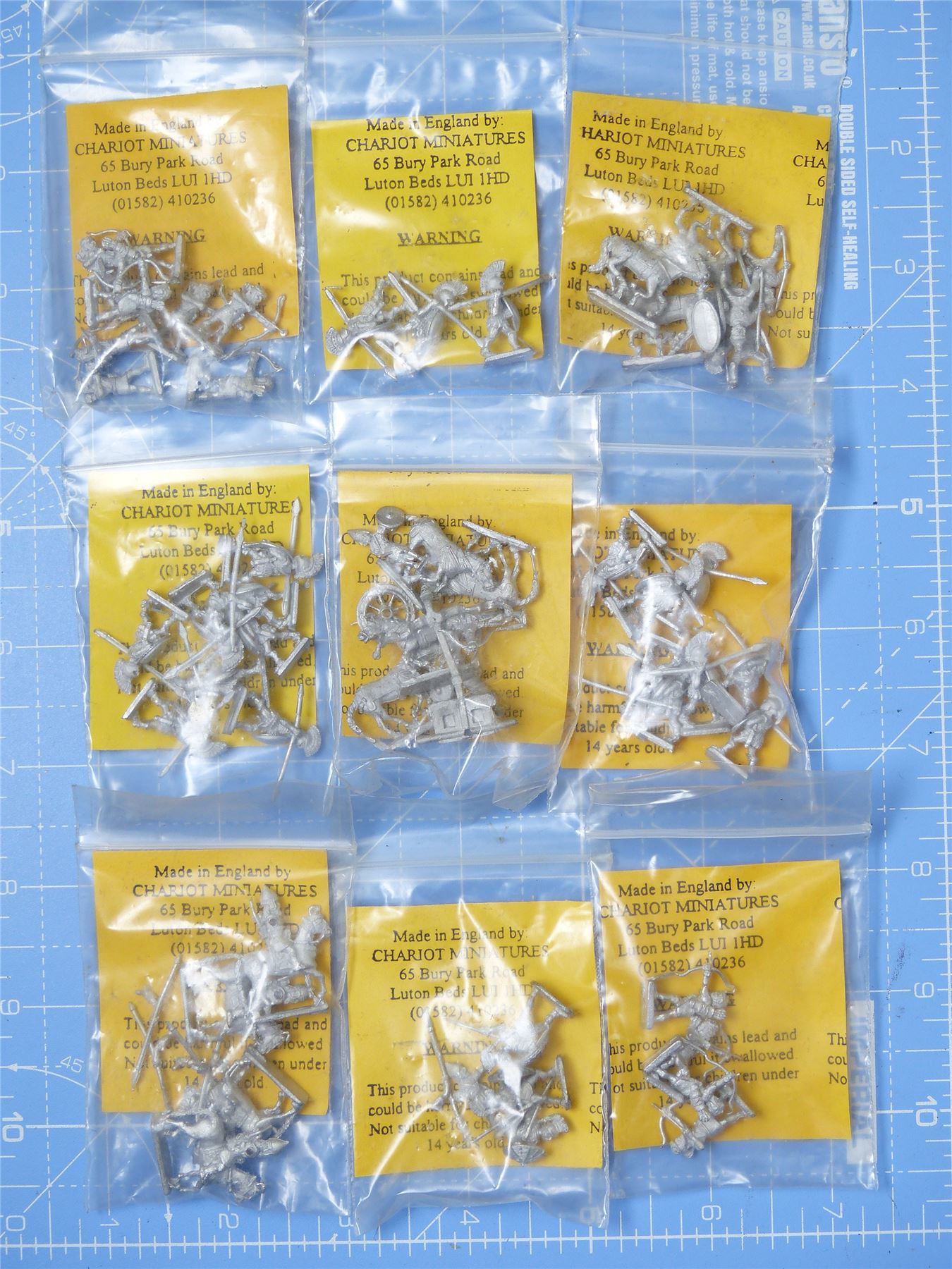 Classic Pewter War Miniatures Roman & Others - Chariot Miniatures #2GZ