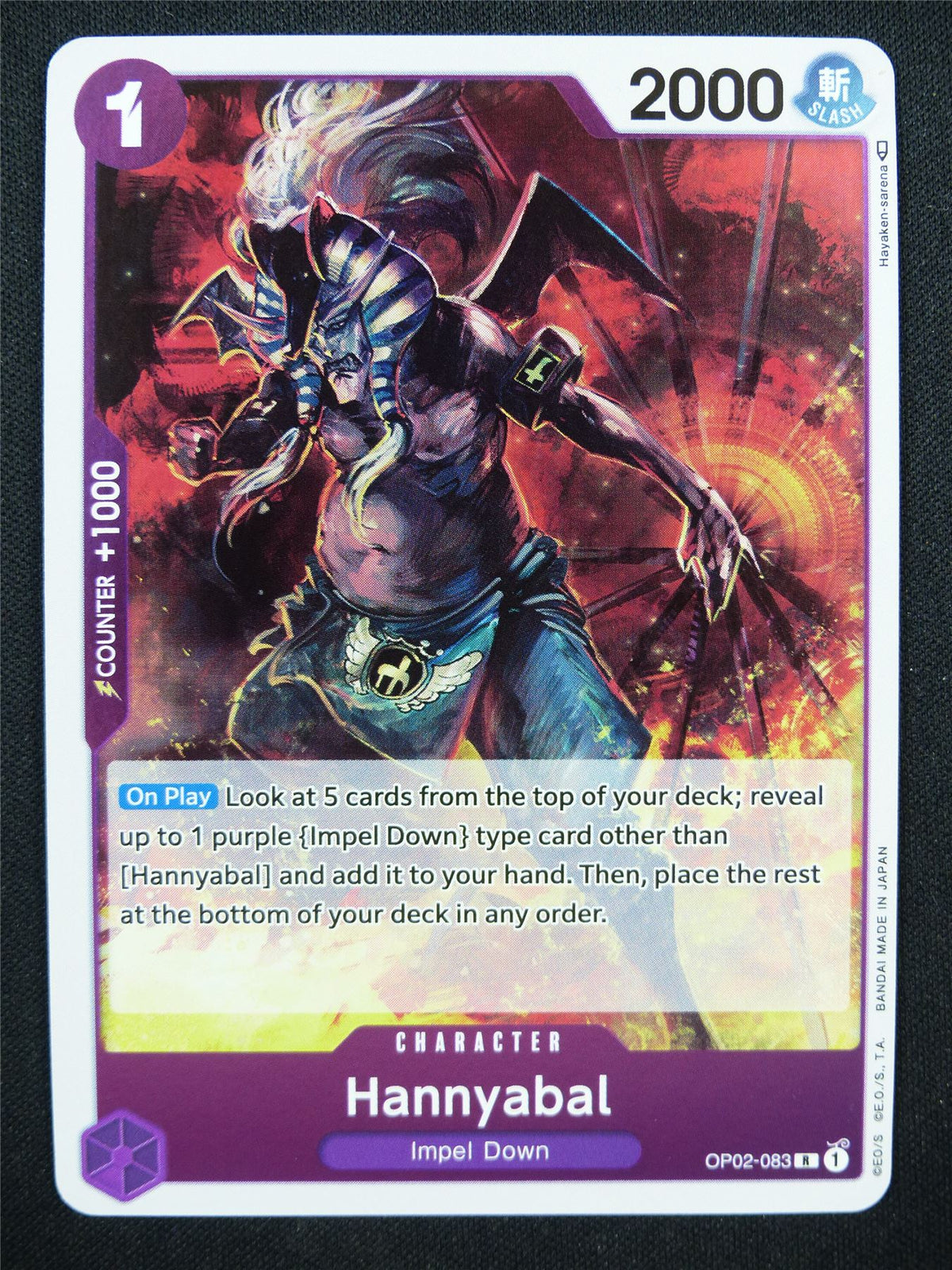 Hannyabal OP02-083 R - One Piece Card #4L
