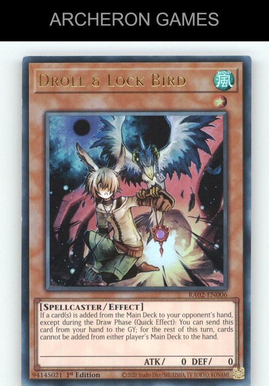 Droll & Lock Bird Ultra Rare YUGIOH Card