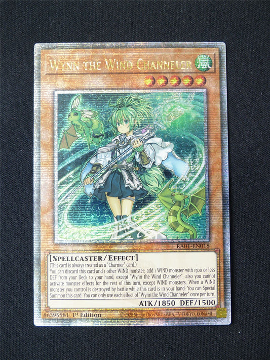 Wynn the Wind Channeler RA01 Quarter Century Rare - 1st ed Yugioh Card #3KV