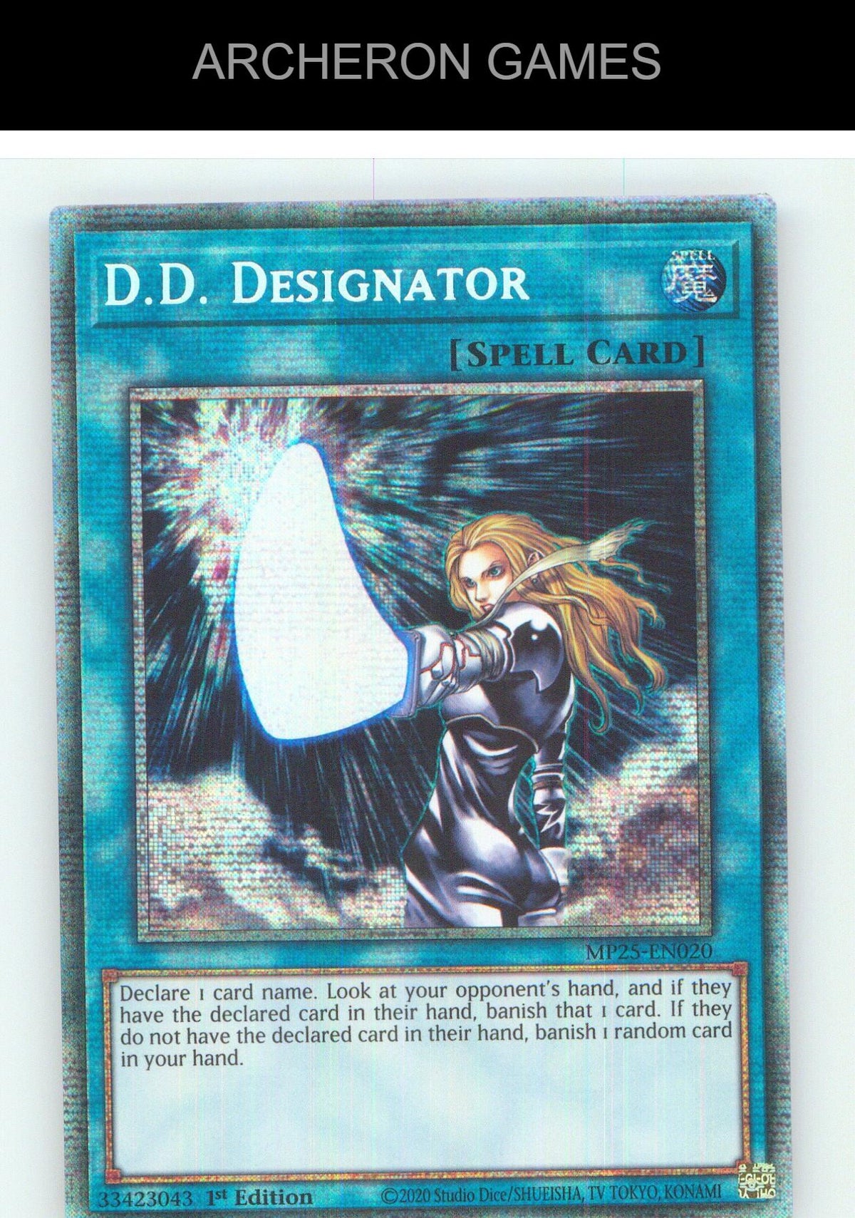 D.D. Designator Starlight Rare YUGIOH Card 1st Edition