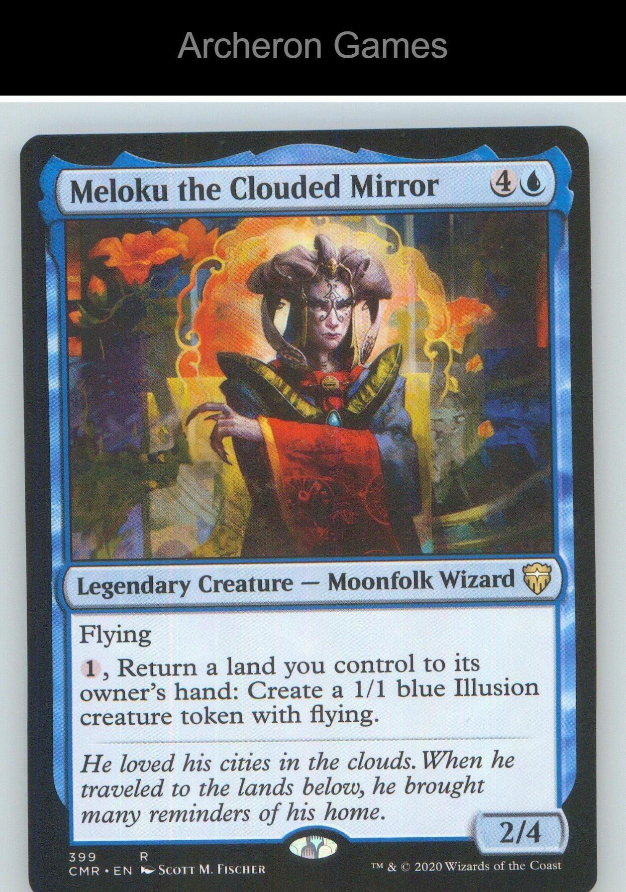 Meloku the Clouded Mirror CMR 399 R MTG Card NM/EX+