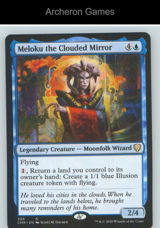 Meloku the Clouded Mirror CMR 399 R MTG Card NM/EX+