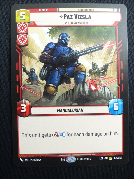 Paz Vizsla 153/264 - Star Wars Unlimited Card #4I1