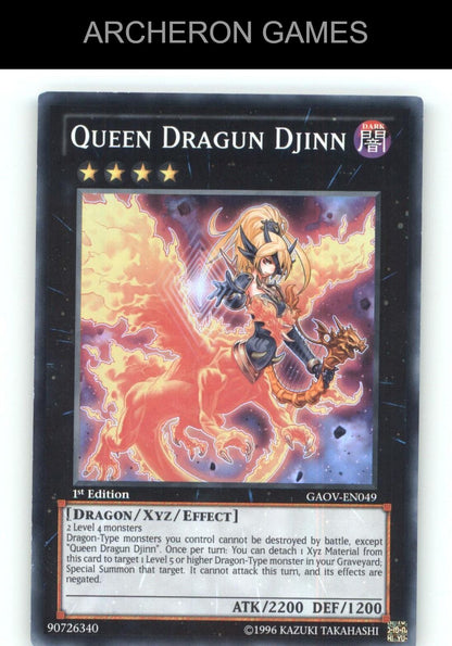 Queen Dragun Djinn SR YUGIOH Card