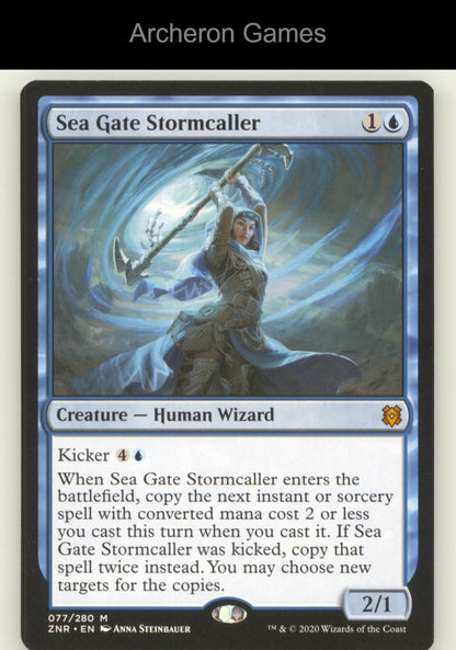 Sea Gate Stormcaller 77 Mythic MTG Card Zendikar Rising