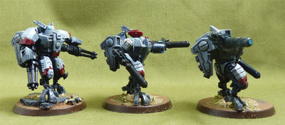 XV8 Crisis Battlesuit Team painted - Tau Empire - Warhammer 40K #1QB