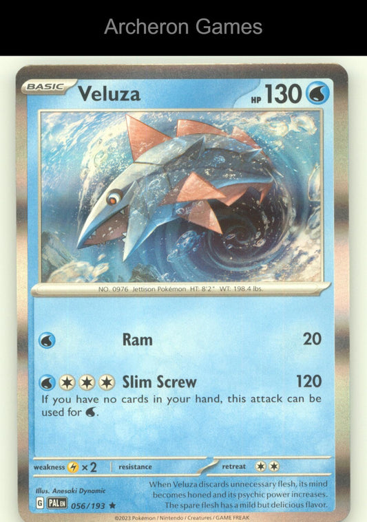 Pokemon Card Veluza PAL 056/193 R Paldea Evolved Holo