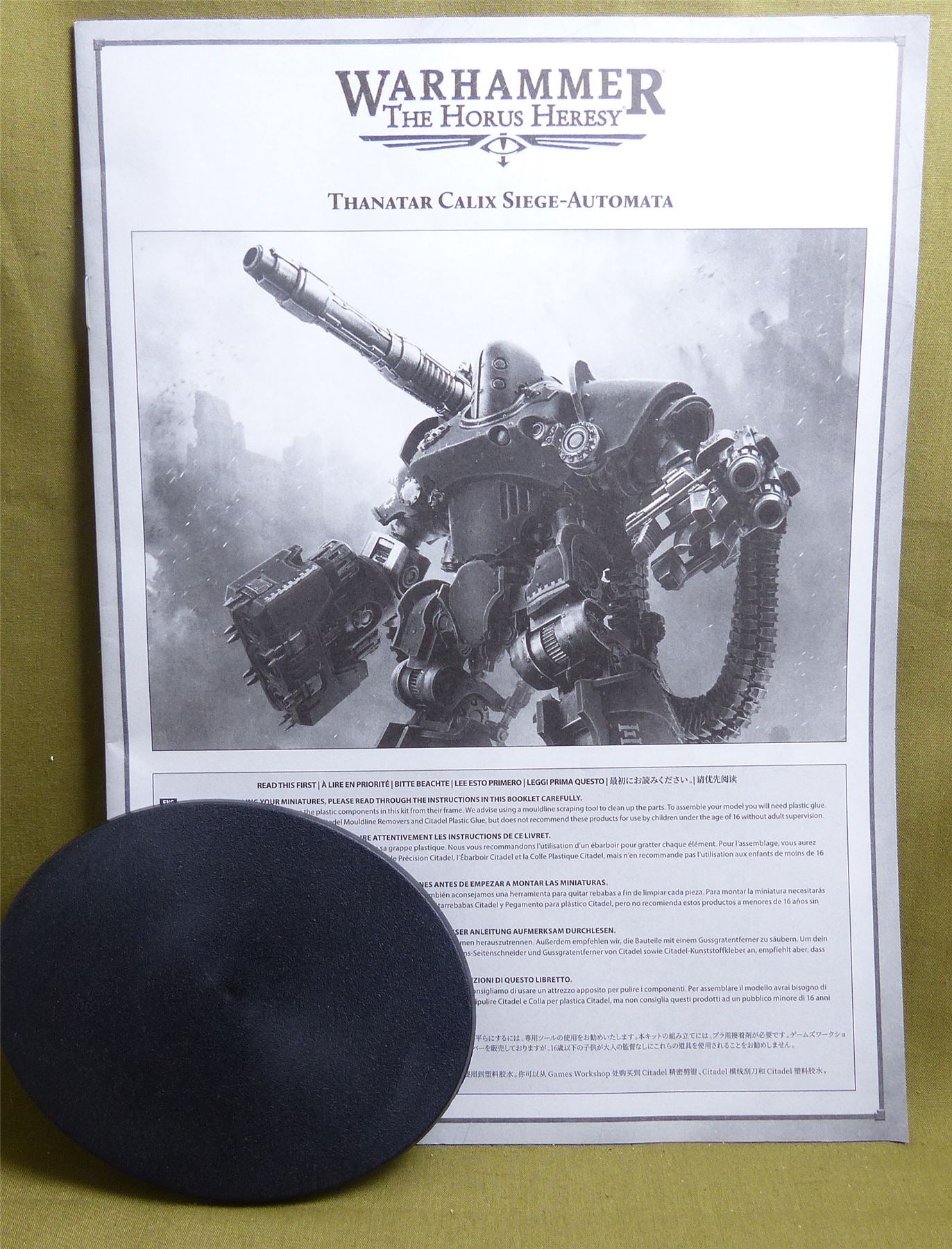 Thanatar Calix Siege-automata complete sprue - Mechanicum - Warhammer Horus Heresy #4CN
