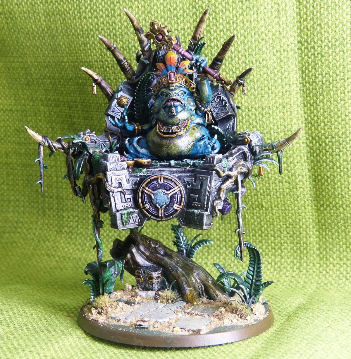 Loonboss on Giant Cave Squig Painted - Warhammer AoS 40k #B6