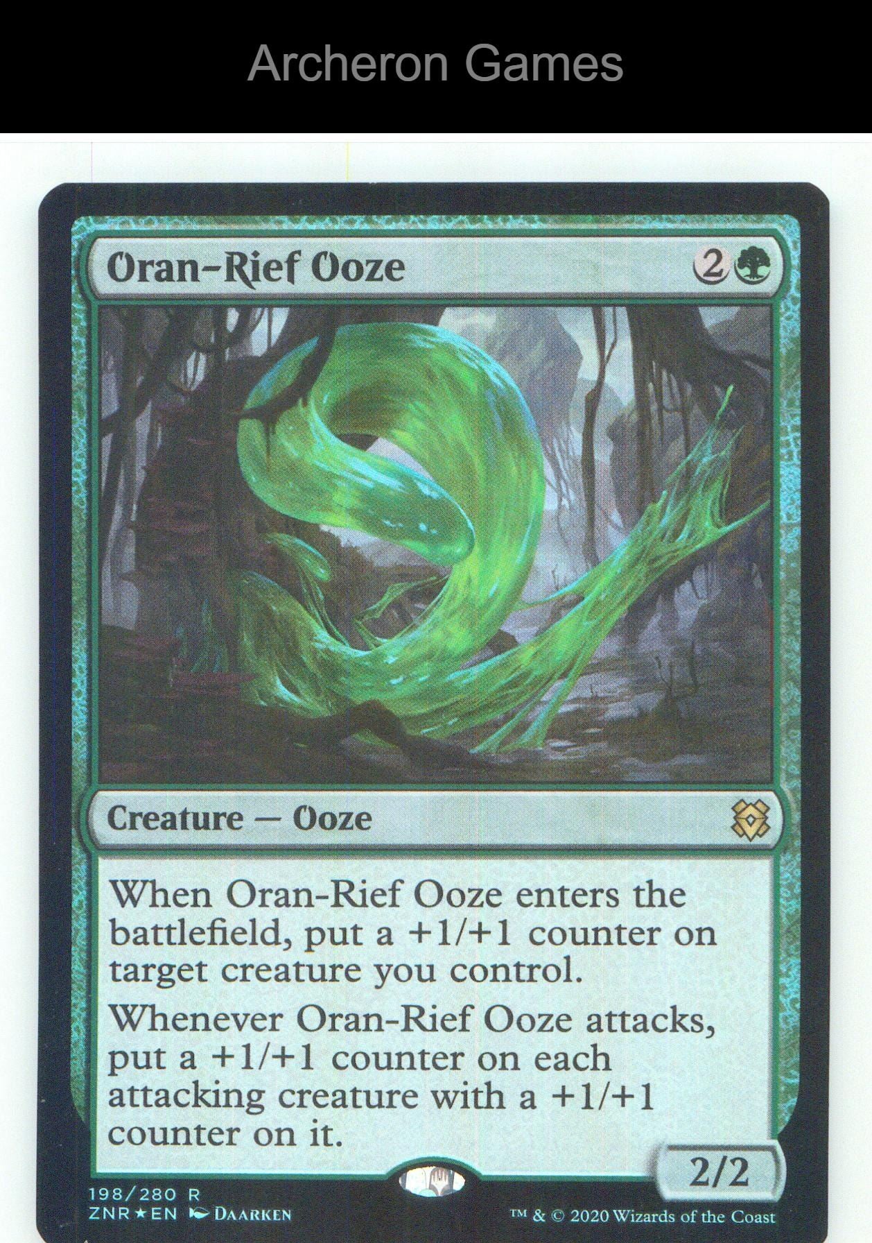 Oran-Rief Ooze ZNR 198 R MTG Card NM/EX+ Foil