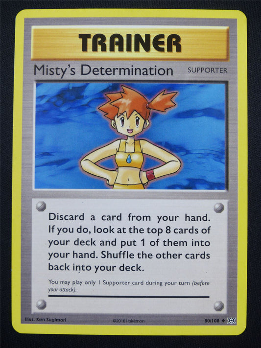Misty's Determination 80/108 - Pokemon Card #5OV