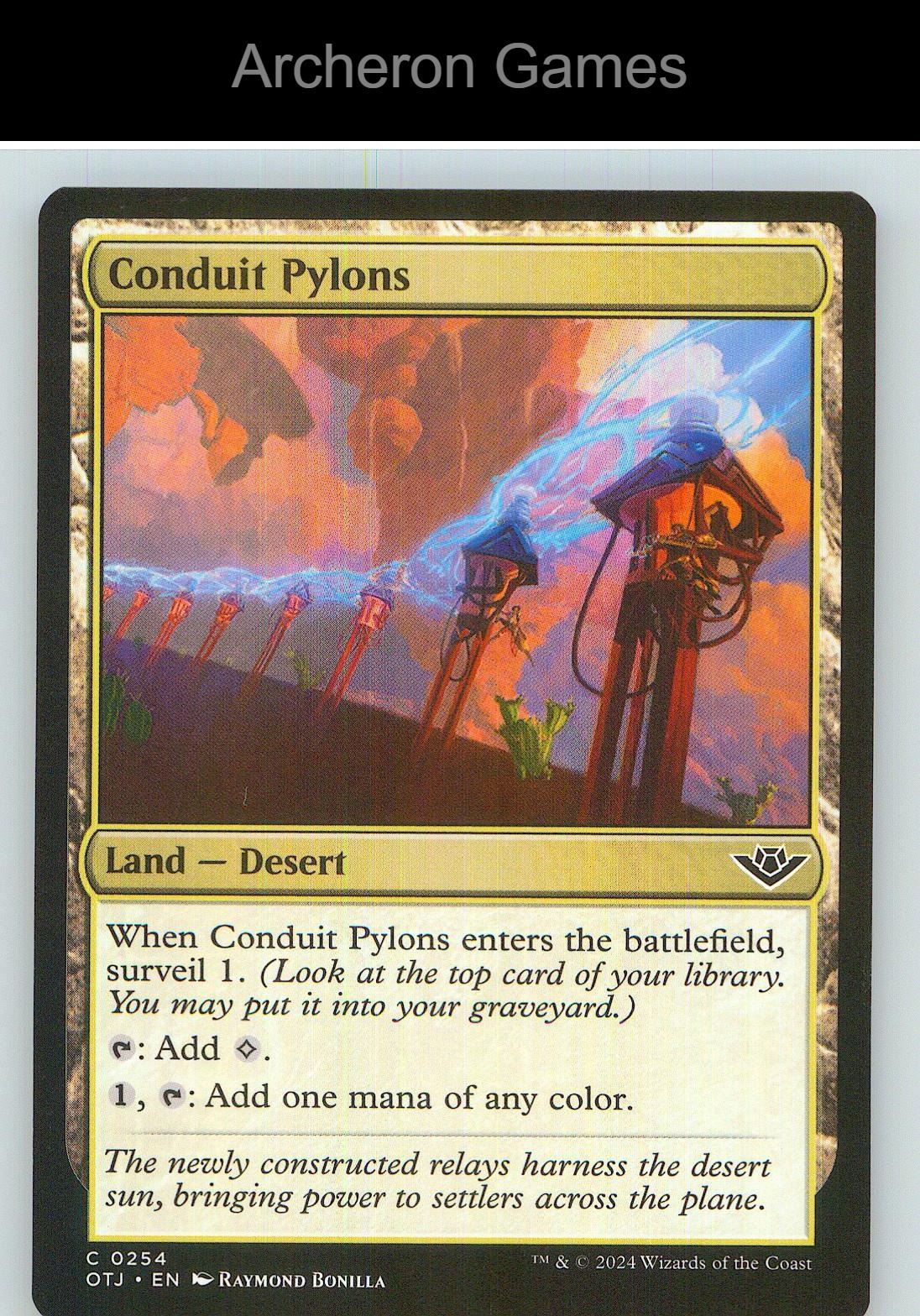 Conduit Pylons OTJ 254 C MTG Card NM/EX+
