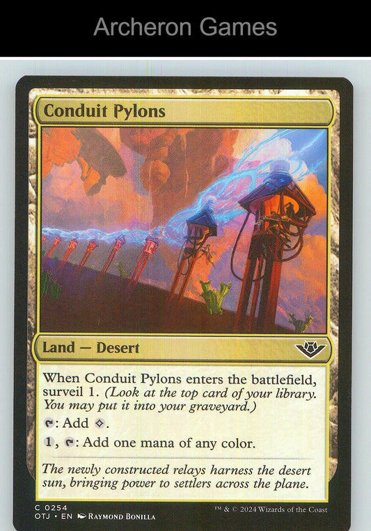 Conduit Pylons OTJ 254 C MTG Card NM/EX+
