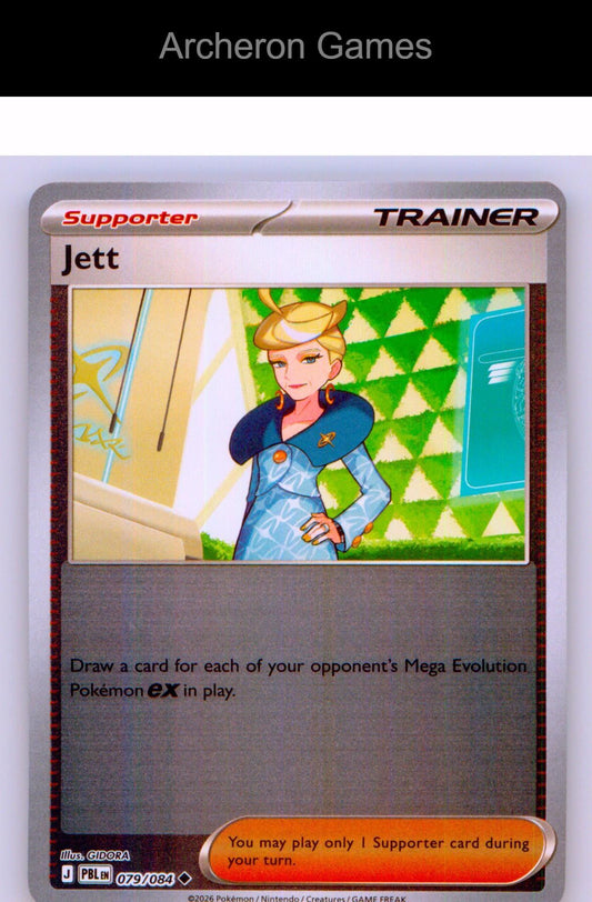 Pokemon Card Jett ME05 079/084 UC Pitch Black Reverse Holo