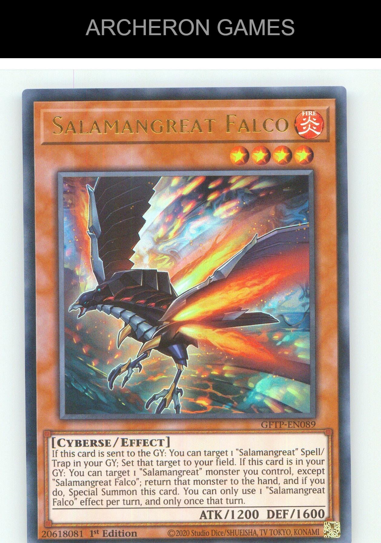 Salamangreat Falco UR YUGIOH Card 1st Edition