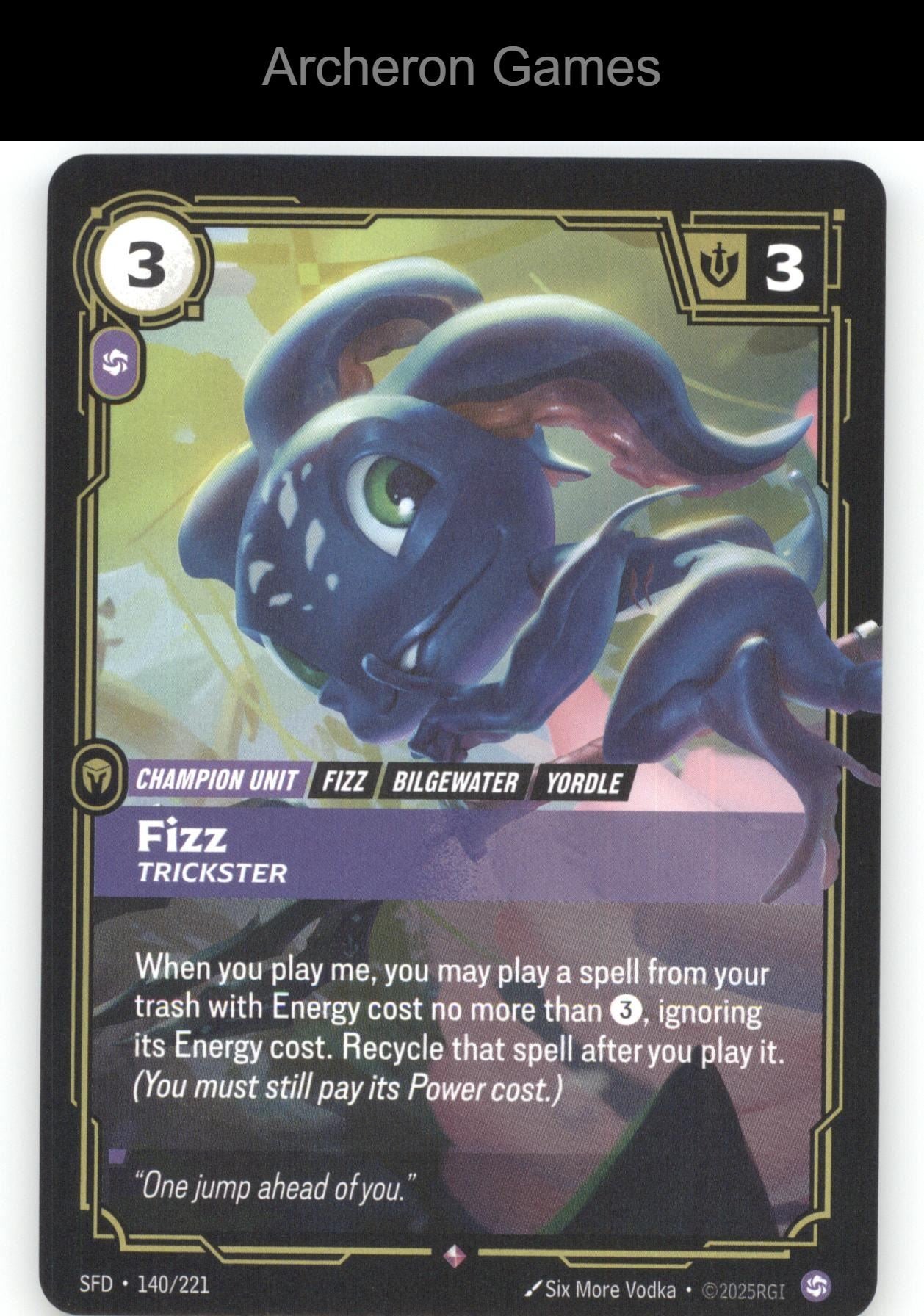 Fizz - Trickster SFD 140/221 R  Card Spiritforged