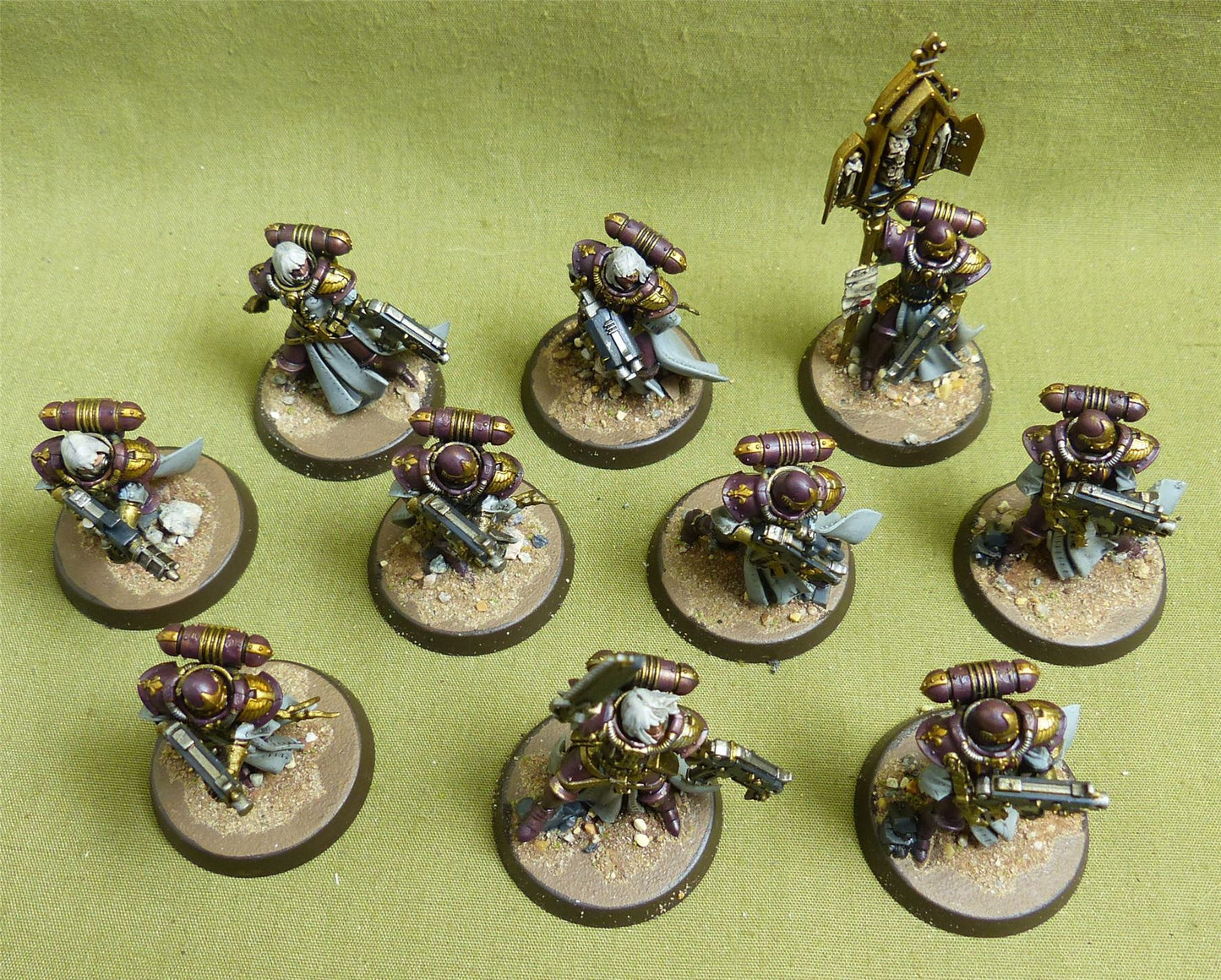 Adepta Sororitas Battle Sisters Squad incomplete painted - Adepta Sororitas - Warhammer 40K #49X