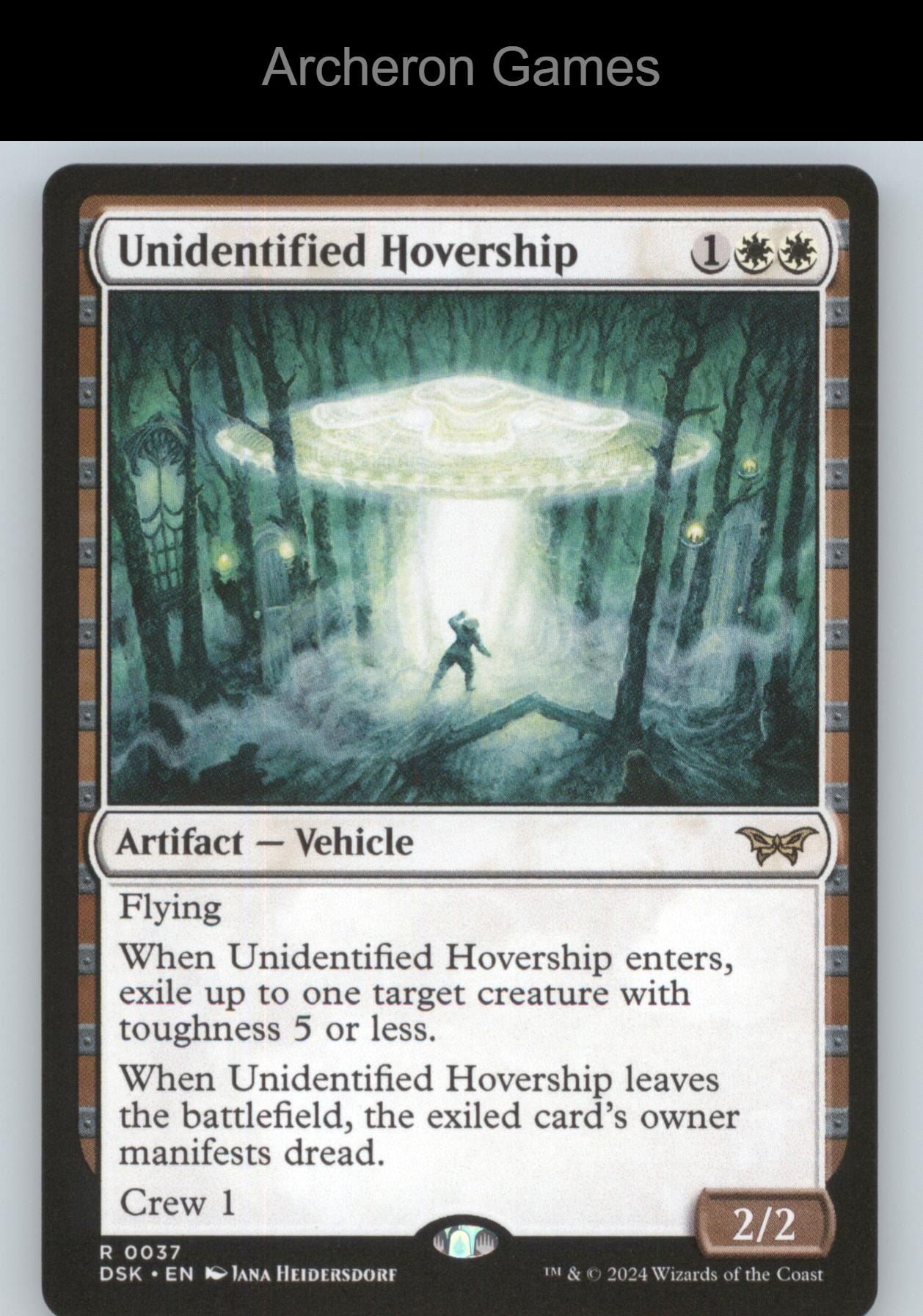 Unidentified Hovership 37 R MTG Card Promo Pack: Duskmourn: House of Horror