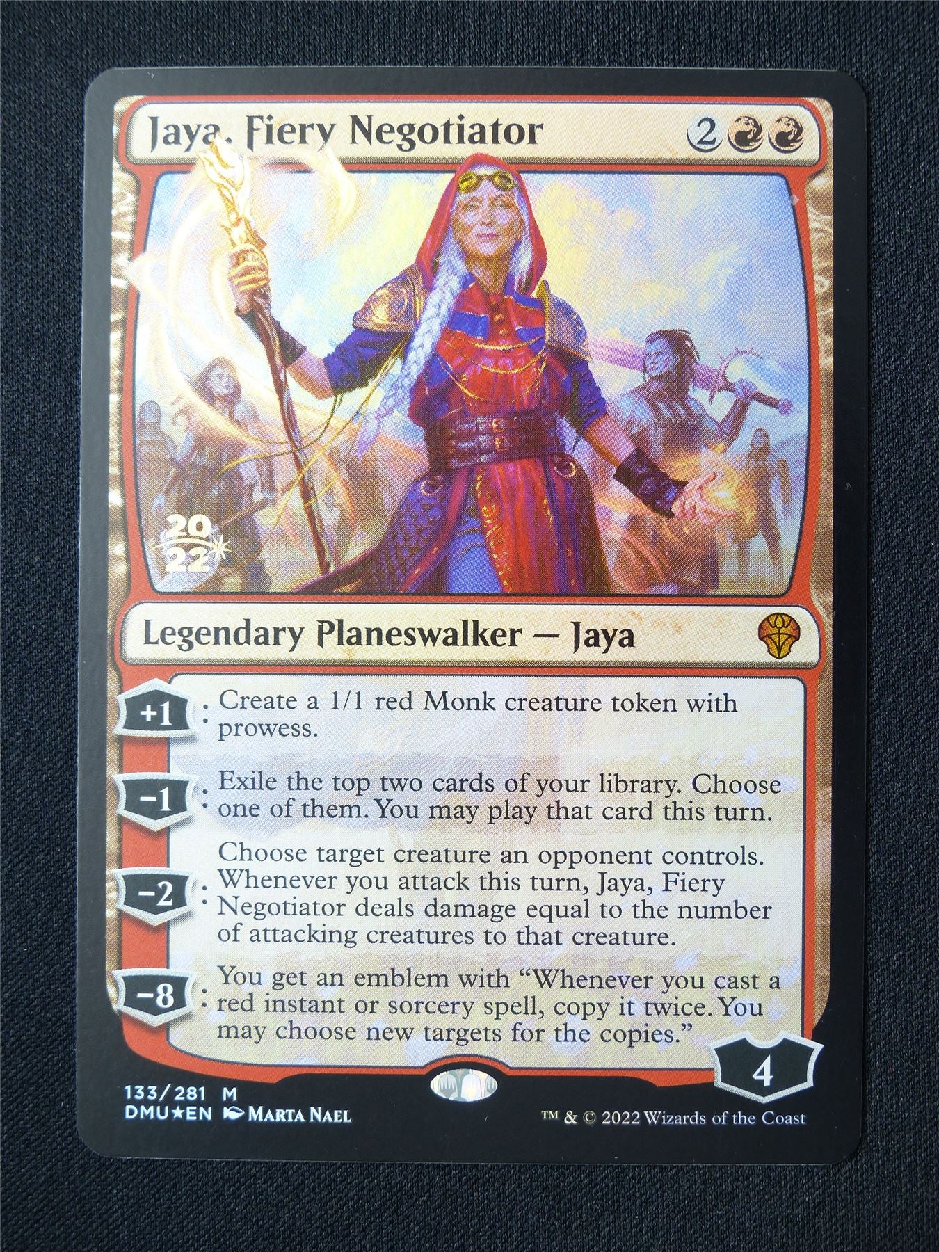 jaya Fiery Negotiator Pre-Release Promo Foil - DMU - Mtg Card #2PJ