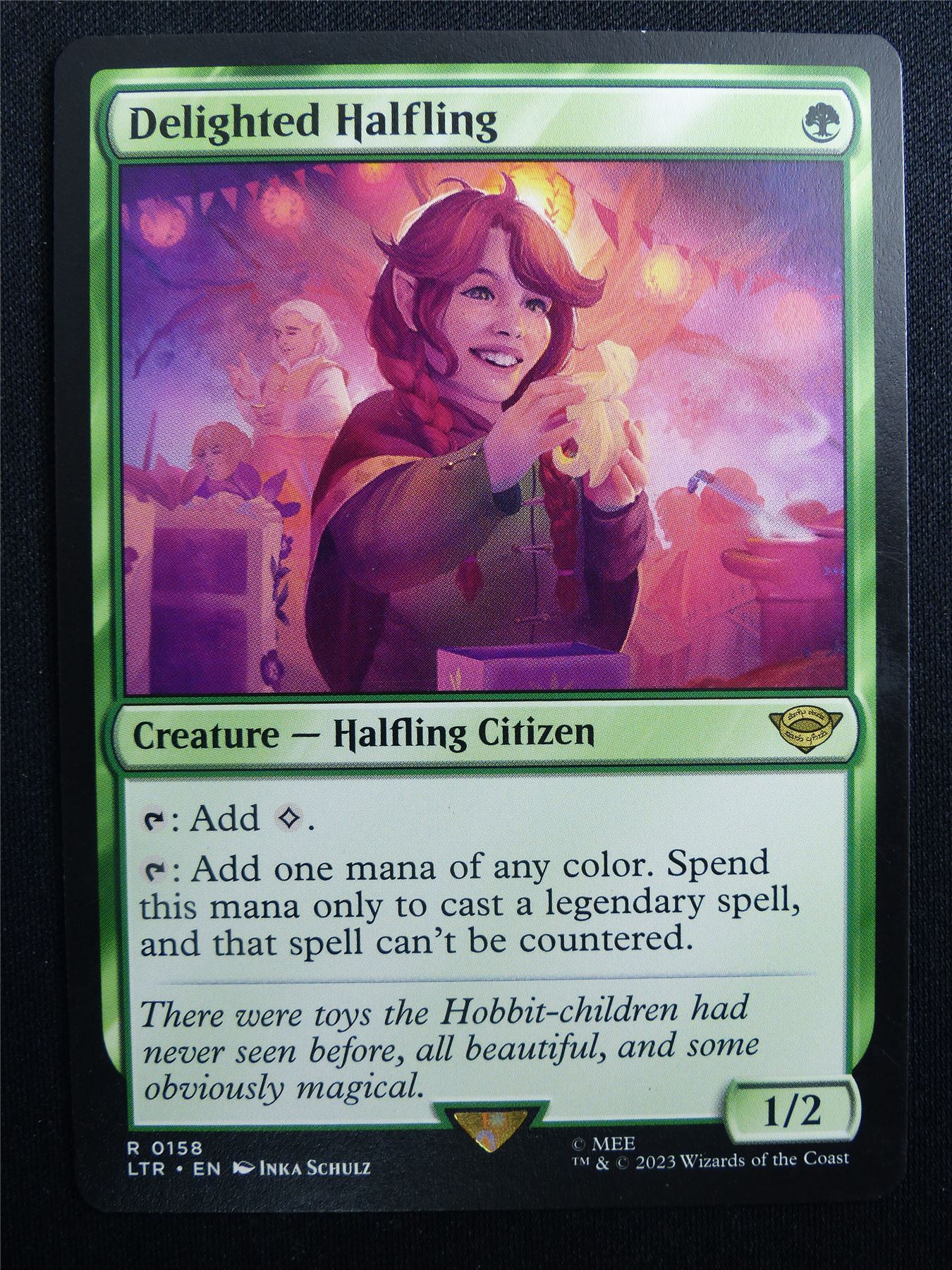 Delighted Halfling - LTR - Mtg Card #3FI