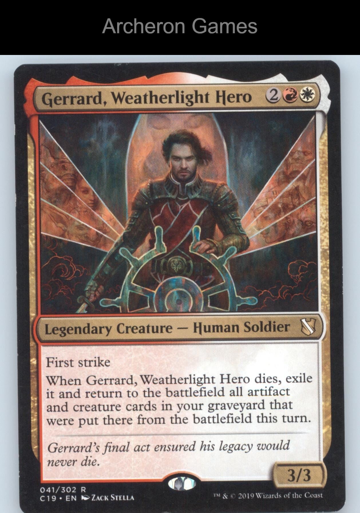 Gerrard, Weatherlight Hero 41 R MTG Card Commander 2019