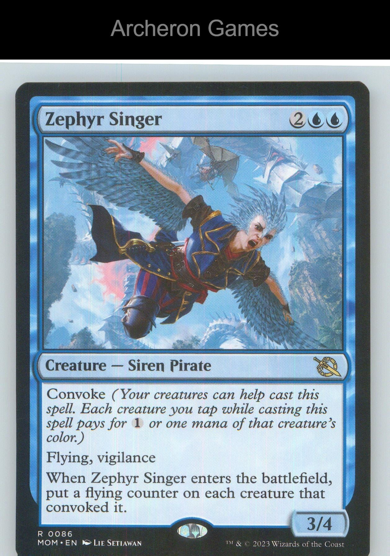 Zephyr Singer MOM 86 R MTG Card NM/EX+