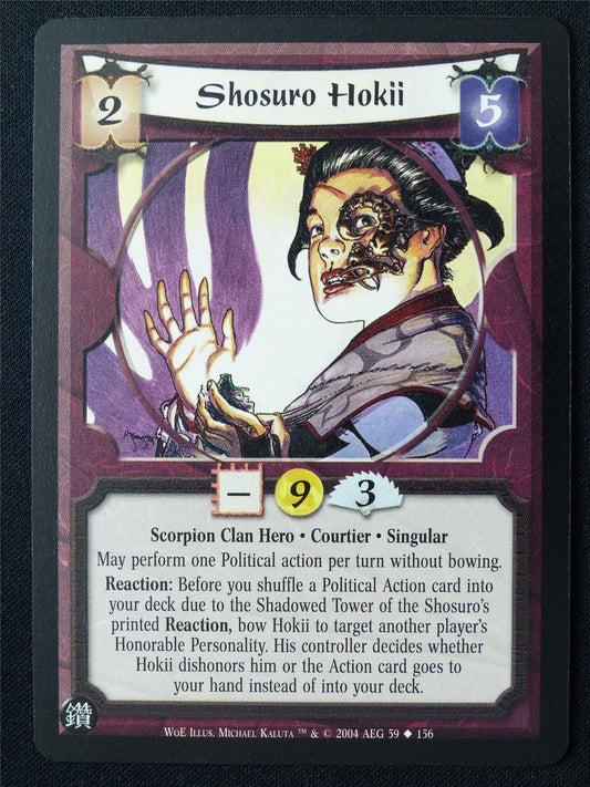 Shosuro Hokii - WoE - Legend of the Five Rings L5R Card #Z9