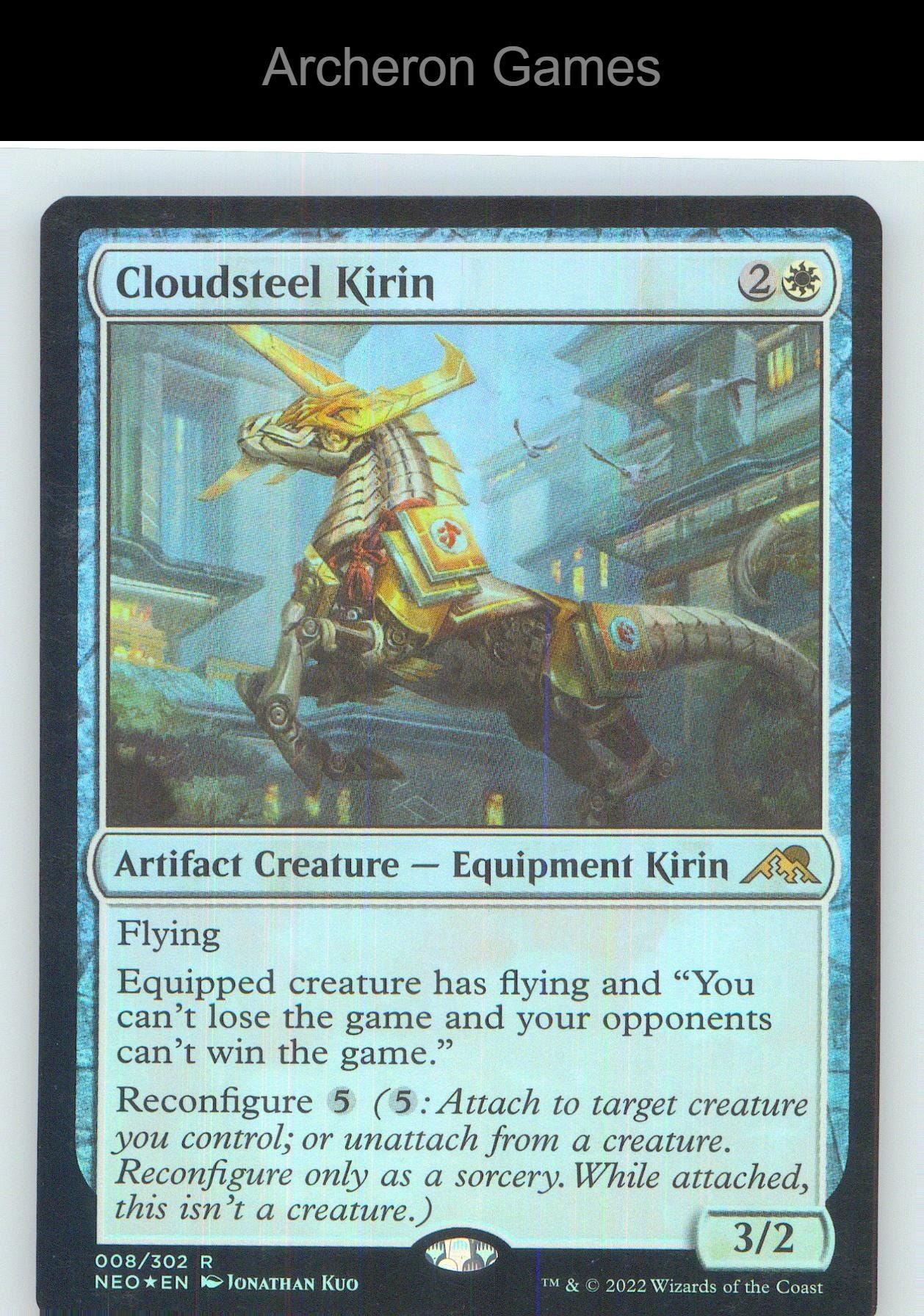 Cloudsteel Kirin NEO 8 R MTG Card NM/EX+