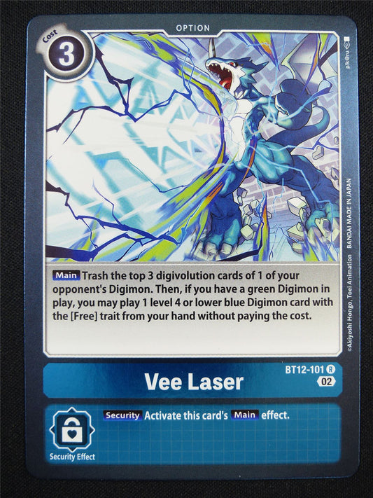 Vee Laser BT12-101 R - Digimon Card #L1