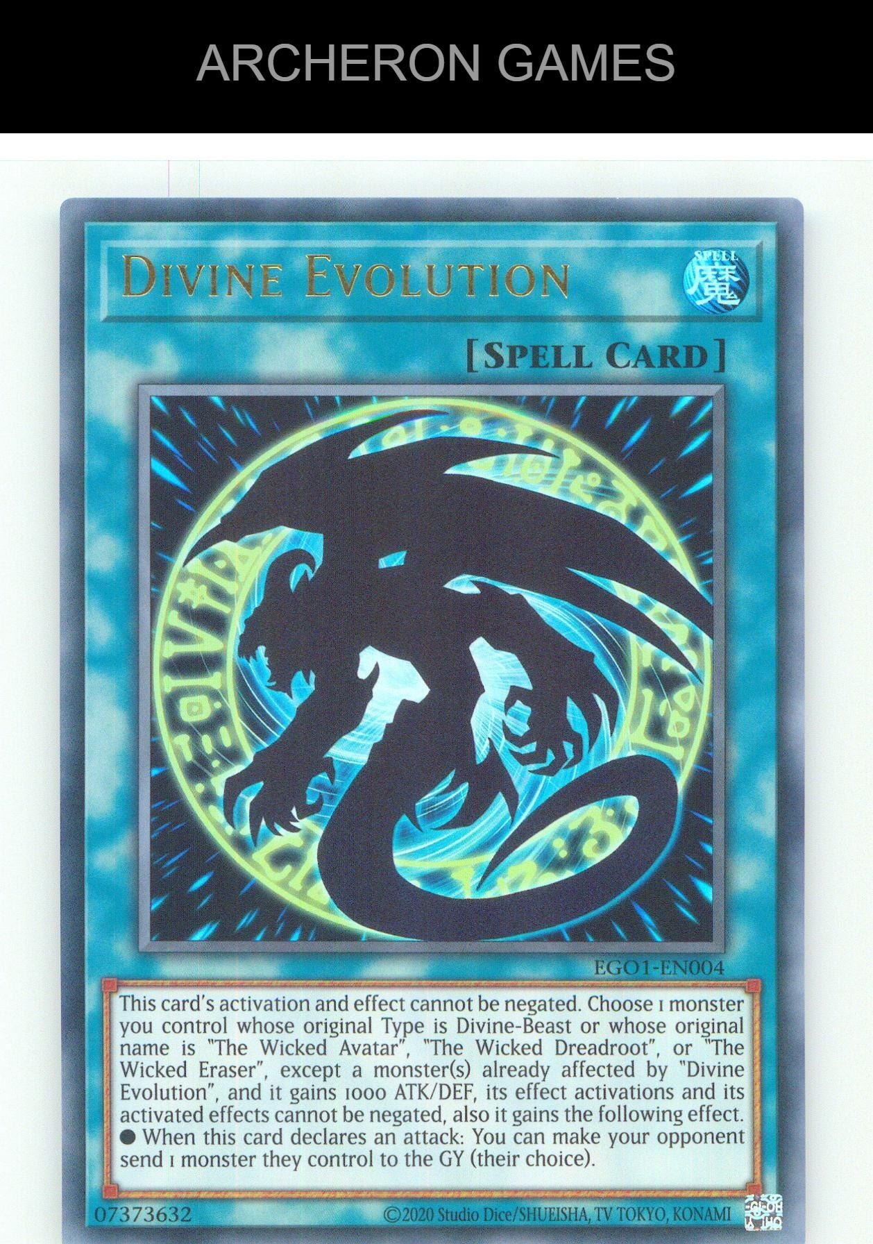 Divine Evolution UR YUGIOH Card Unlimited