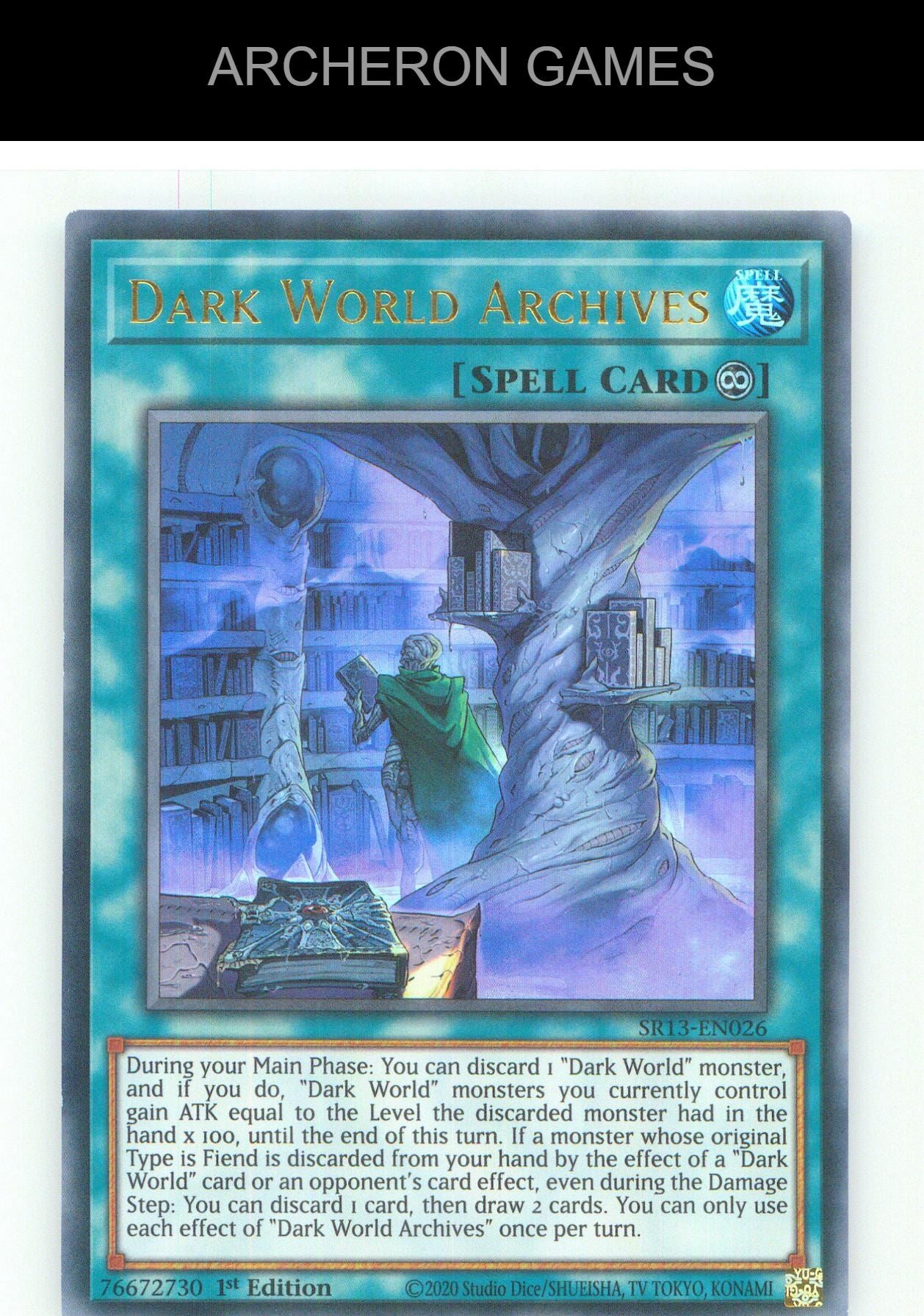 Dark World Archives UR YUGIOH Card 1st Edition