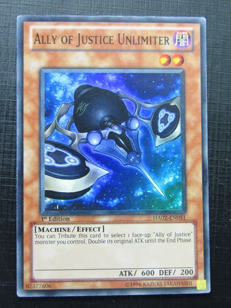 Ally of Justice Unlimiter HA02 Super Rare - 1st ed - Yugioh Card # 1C43
