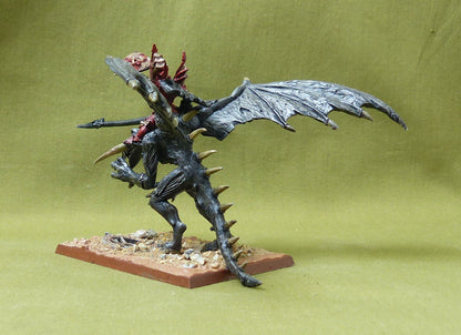 Classic Metal Blood Dragon Vampire on Winged Nightmare painted OOP Rare - Warhammer #4HB