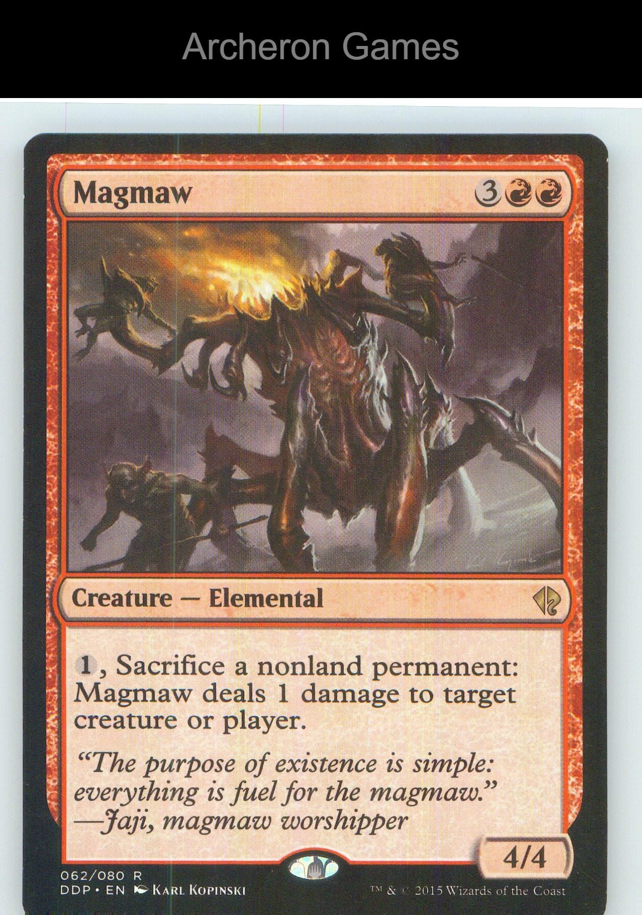 Magmaw DDP 62 R MTG Card NM/EX+