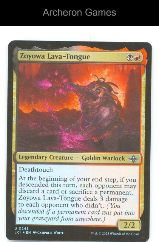 Zoyowa Lava-Tongue LCI 245 UC MTG Card The Lost Caverns of Ixalan Foil