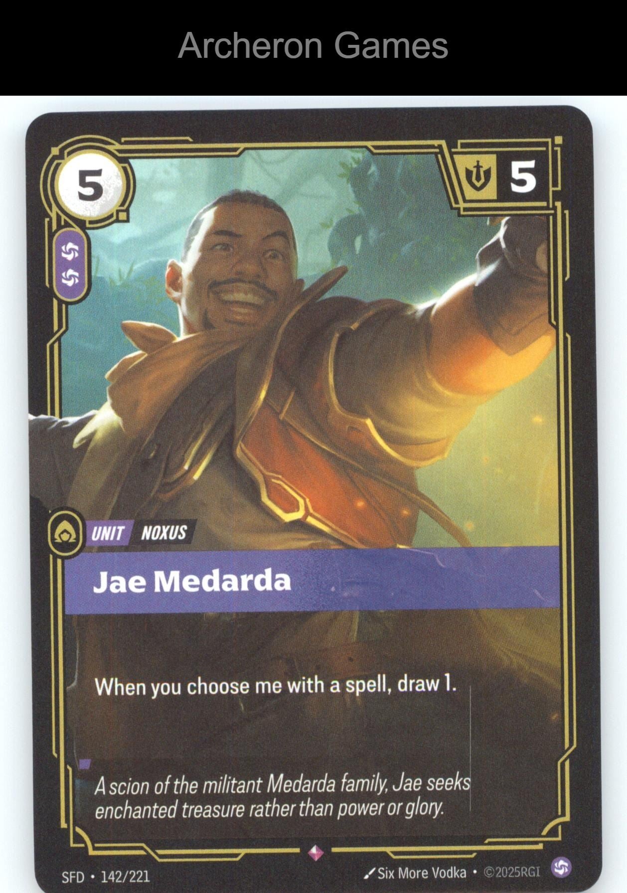 Jae Medarda SFD 142/221 R  Card Spiritforged