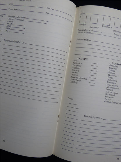 The Traveller Logbook: Judge Guild -  Roleplay Booklet #NG