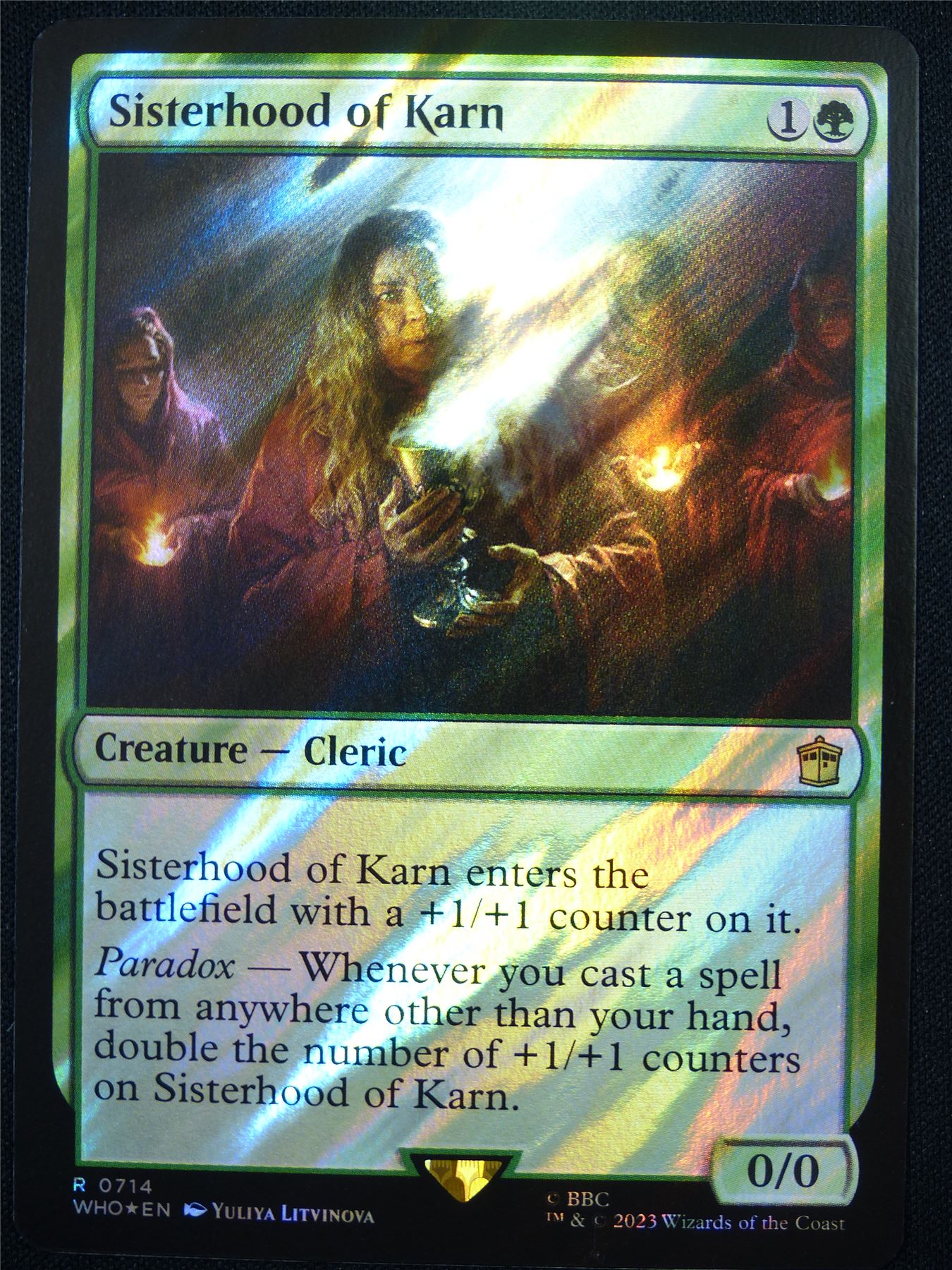 Sisterhood of Karn Surge Foil - WHO - Mtg Card #7Z