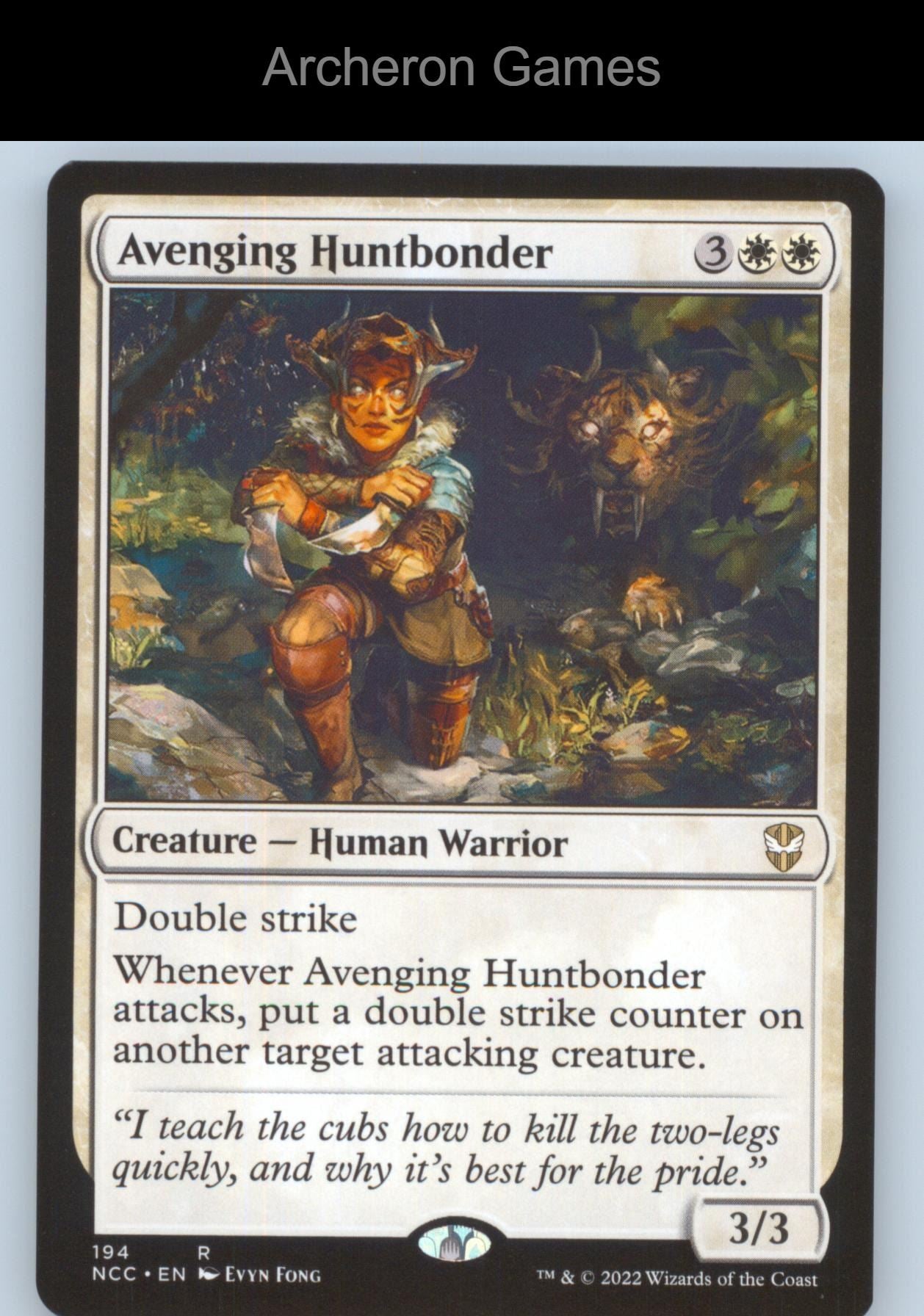 Avenging Huntbonder 194 R MTG Card Commander: Streets of New Capenna