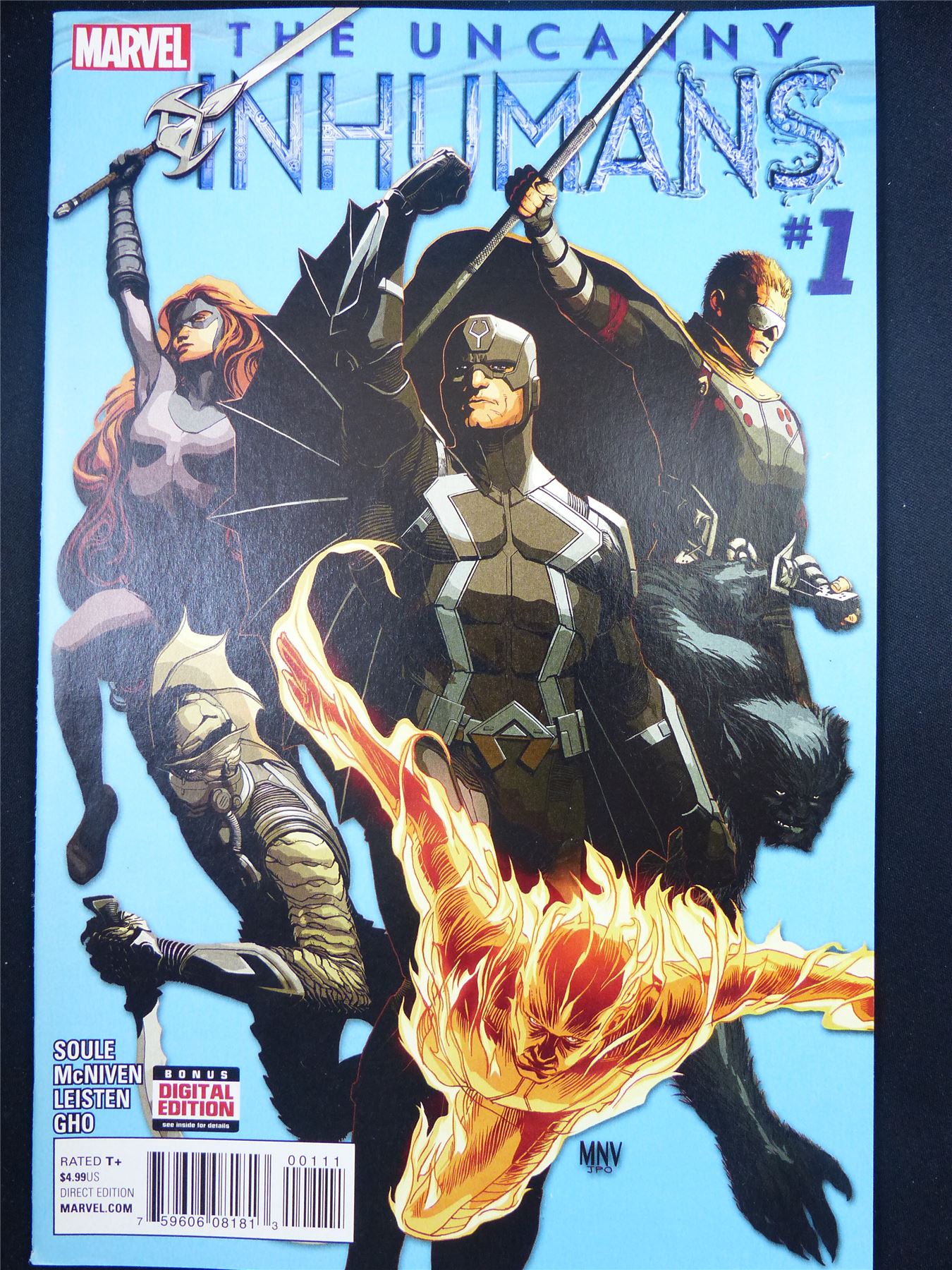The Uncanny INHUMANS #1 - Marvel Comic #51A
