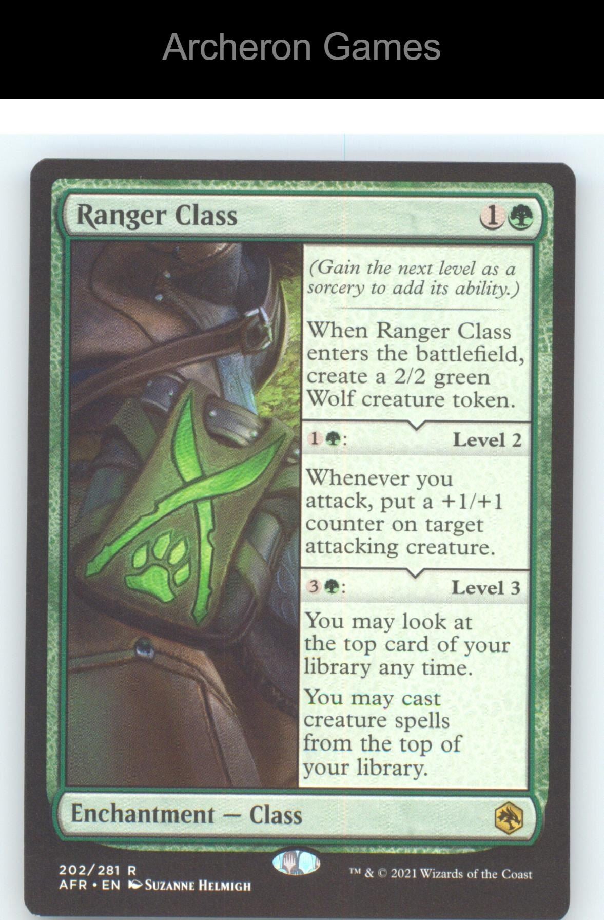 Ranger Class AFR 202 R MTG Card NM/EX+