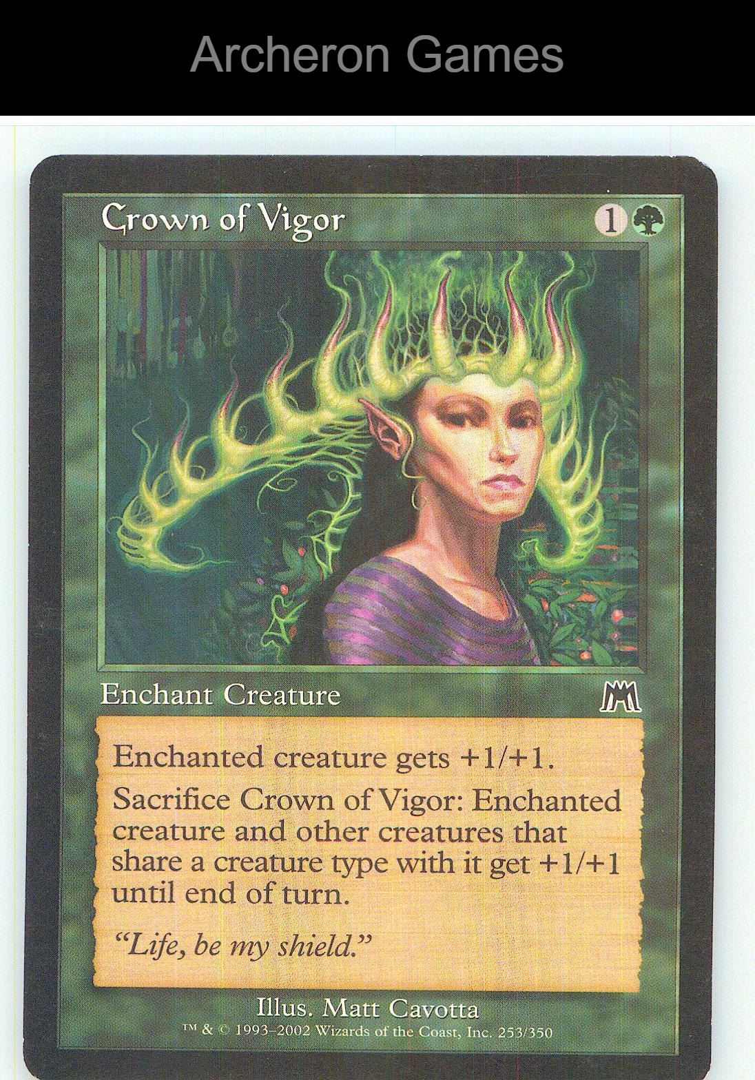 Crown of Vigor ONS 253 C MTG Card NM/EX+