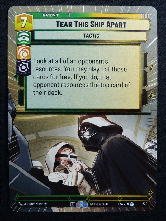 Tear This Ship Apart 330 Hyperspace - Star Wars Unlimited Card #AC